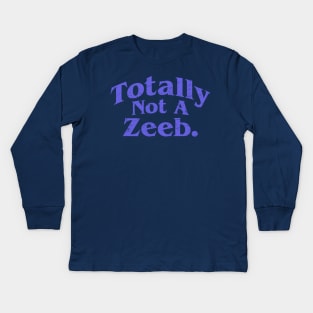 Totally Not A Zeeb - Are You Afraid of the Dark - Nickelodeon Kids Long Sleeve T-Shirt